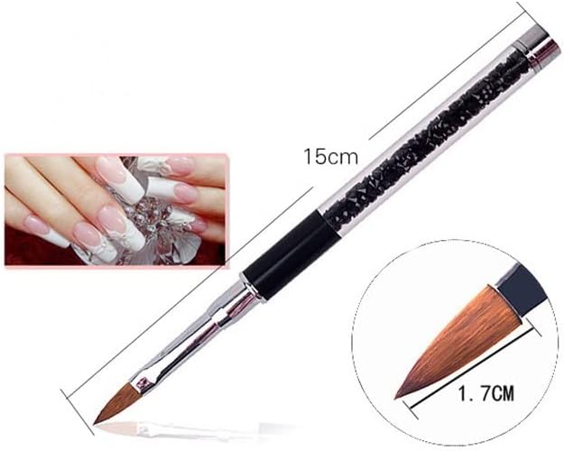 Escova de unhas HNKDD Conjunto para pintar a ferramenta de kit de caneta de escova de gel de strass acrílica