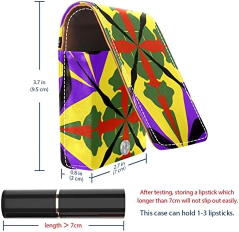 Bolsa de batom de batom de maquiagem de oryuekan com espelho portátil de armazenamento portátil de armazenamento de