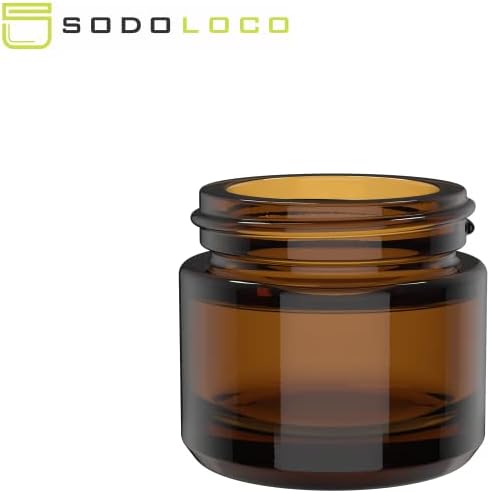 5 ml de frascos de vidro âmbar grossos com tampas pretas - recipientes herméticos para óleo, protetor labial, cosmético,