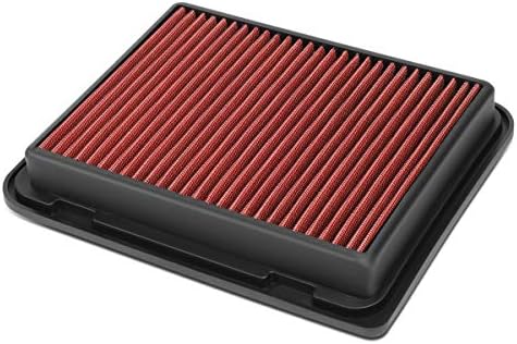 Painel de filtro de ar de ar lavável vermelho compatível com Mitsubishi Grandis Lancer Outlander Sport RVR 2.0/2.4L 07-20