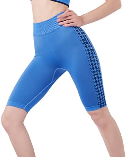 Shorts de motociclista para mulheres com cintura alta controle de barriga casual shorts de ioga