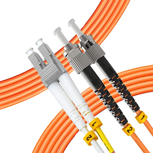 Cabo de remendo de fibra | LC para St Multimode Duplex OM2 50/125 Cordão de jumper | 1m de 10 GB de cabo de fibra óptica