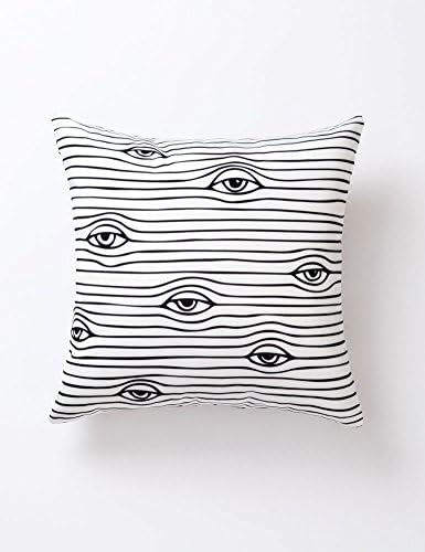Capas de travesseiros decorativos de arremesso de olhos pantaknot Conjunto de 2 abafos de almofada de almofada de arte abstrata, 18