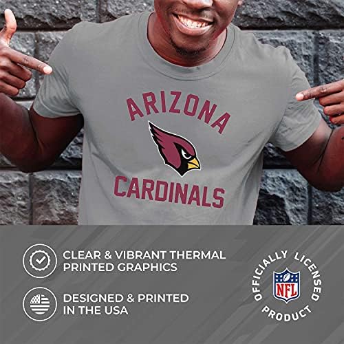 Team Fan Apparel NFL GameDay Adult Pro Football T-shirt, camiseta leve semi-ajustada