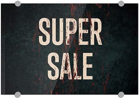 CGSignLab | Sinal de acrílico premium Super Sale -Ghost envelhecido do Ghost envelhecido | 18 x12
