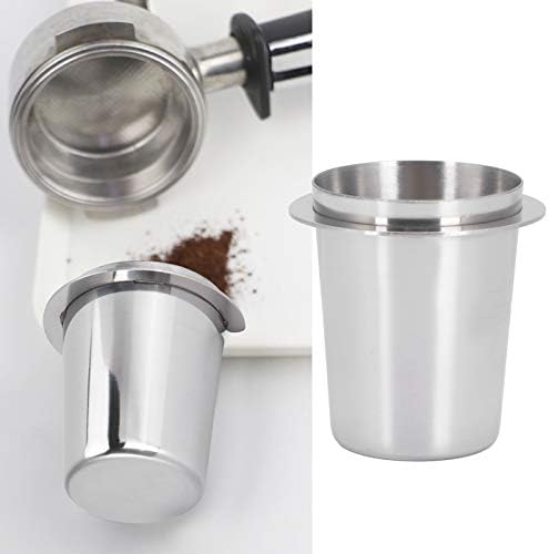 Zerodis Coffee Dasing Cup, 51mm de aço inoxidável café expresso Coffee Coffethe Coffee Coffee Powder Ferador para expresso Machine