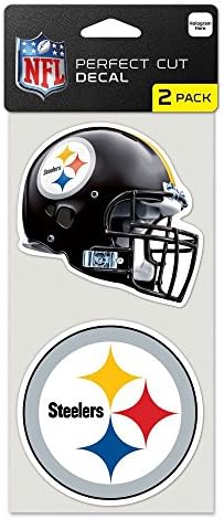 WinCraft NFL Pittsburgh Steelers Perfect Cut Decals, 4 x 4