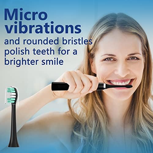 Cabeças de escova de dentes YMPBO Compatíveis com séries negras aquasônicas, [10pcs Brush Electric Heads Recar