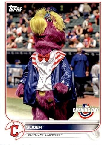 2022 Topps Aberting Day Mascot M-6 Slider Cleveland Guardians MLB Baseball Trading Card