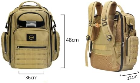 BCOH Dad Frelaper Bag - Bacha de design premium - Mochila de fraldas multifuncionais de grande capacidade com bolsos