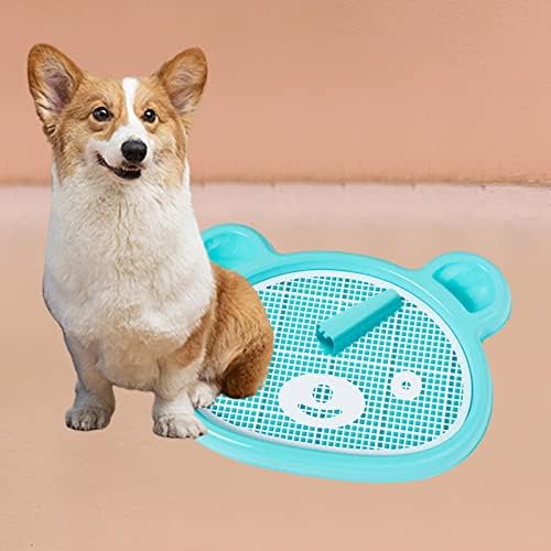 Ｋｌｋｃｍｓ Bandeja de cachorro de cachorro para cachorro com postagem de xixi removível, caixa de areia cães de pan de treinamento