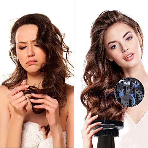 Preto Universal Hair Difusor Acessor e difusor de secador de sopro branco com pacote de gancho de cabelo pente