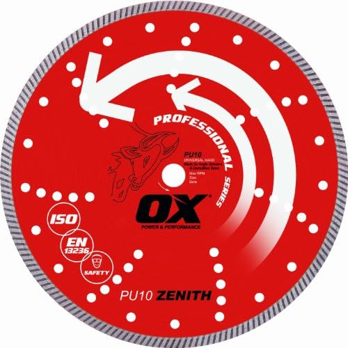 OX OX-PU10-14-20 Profissional Universal de 14 polegadas Blade Diamond, Bore de 20 mm