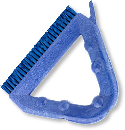 Esparta 41323EC14 escova de plástico, escova de telha, escova de rejunte com roscas para alça para limpeza, 9 x 7 x 7 polegadas, azul