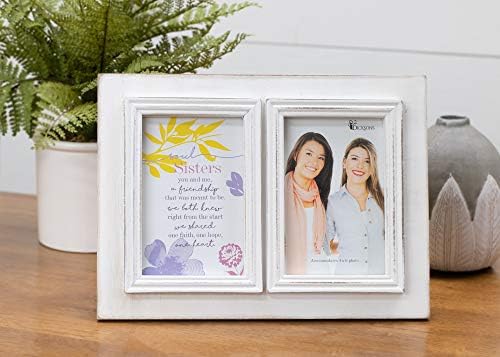 Dicksons Soul Sisters Amizade One Heart 11,5 x 8,5 Placa fotográfica de madeira Placa