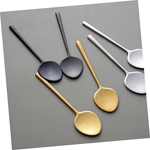 Hanabass Ice Cream Scoop Caviar colher expresso colloans metal colloane desmitasse colher salada de metal colheres de sorvete colher de aço inoxidável colher lisa colher de cozinha colher colher mel