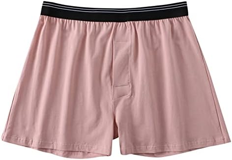 BMISEGM Men's Underwear masculino boxer Roupa Inferior Cotton Arrowhead Loose Plus Sizer Boxer Calças Casa de pijama shorts. Masculino