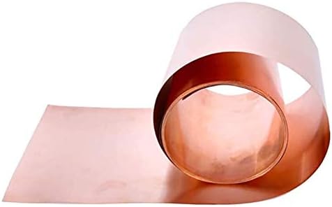 Yiwango Pure Copper Foil Cheel Celra Metal Correia Material de trabalho Rolls- Uso geral Contratantes DIY Espessura de 0,4 mm de cobre