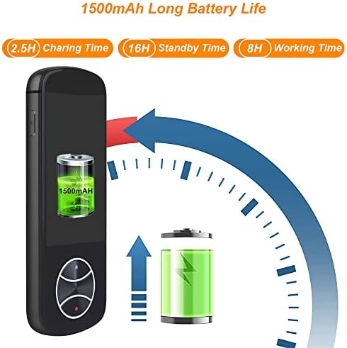 Dispositivo de tradutor de idioma portátil, 137 Idiomas Tradutor de voz bidirecional inteligente, tradução de fotos, tradutor