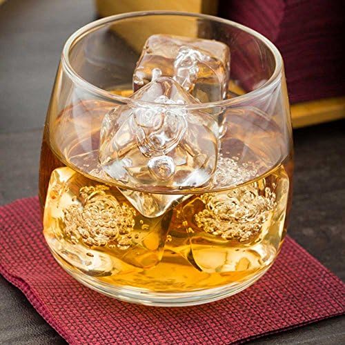 Restaurantware 6 onças de copos escocês, 10 copos médios de rochas, design de bulbos, copos de degustação de bourbon de