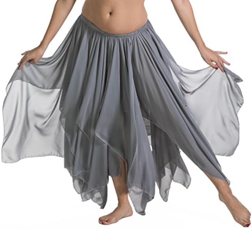 Miss Belly Dance Womens Full Sheer Chiffon 13 painéis de painel com gancho lateral -SKC02 One Tamanho