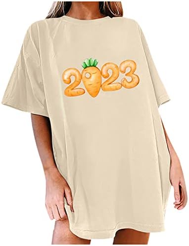 Camiseta de blusa de gola de tripulação do outono para meninas 2023 Roupas moda de manga curta Blusa do brunch de manga curta N8