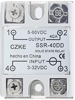 Relé de estado sólido de fehauk ssr 10dd 25dd 40dd DC Controle DC CHELL BRANCO SONAFAS