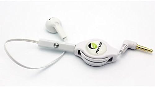 Fone de ouvido mono retrátil de 3,5 mm W MIC para Stylo 5 Telefone - fone de ouvido com handsfree do fone de ouvido Microfone