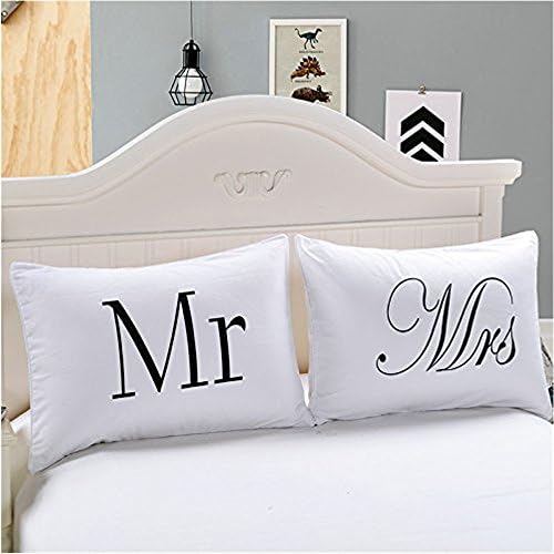 Novos chefes de casais travesseiros- MR e Sra. Casal travesseiros, travesseiro de presente romântico do Dia dos Namorados