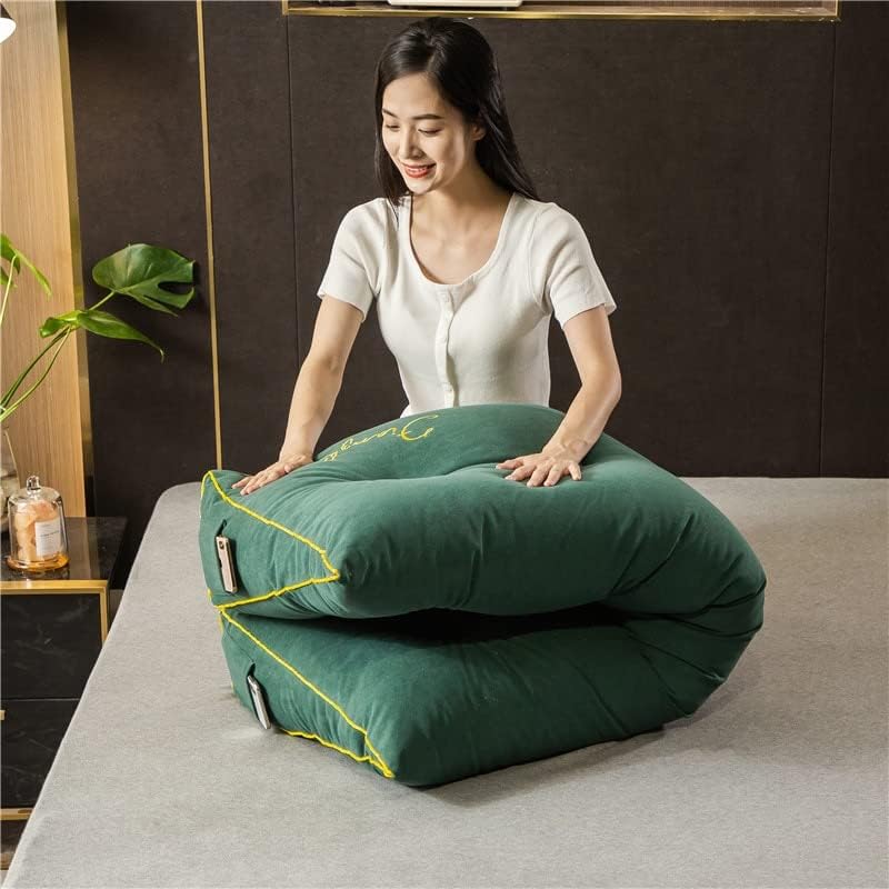 Almofadas de descanso EEBI Grandes backrests de travesseiro lombar removível almofada triangular de sofá -cama confortável