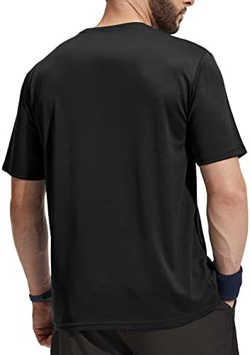 Mier Men's Quick Dry Workout Shirts Wicking Wicking Running Athletic Performance Camisetas Recicladas Top Tee Top