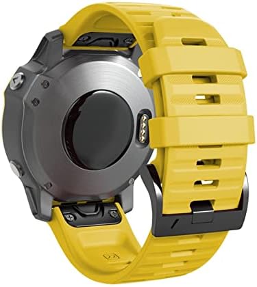Ghfhsg 26 mm 22mm Watch Band para Garmin Fenix ​​7 7x 6x 6Pro relógio Silicone Easy Fit Wrist Strap for fenix 5x 5