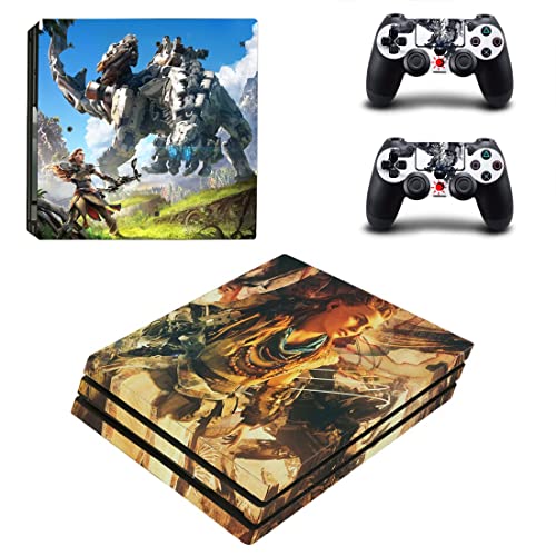 Game Horizonet Zero West Aloy PS4 ou Ps5 Skin Skin para PlayStation 4 ou 5 Console e 2 Controllers Decal Vinyl V12259