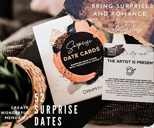 Idéias de data de abertura - cartões de data de surpresa com mais de 50 idéias únicas e atenciosas da noite para se surpreender