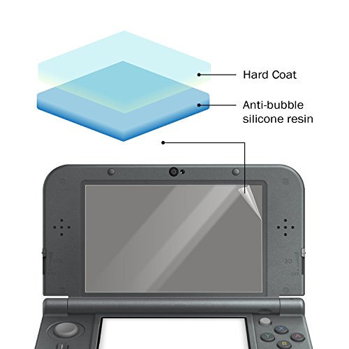 TNP NOVO Nintendo 3DS XL Protetor de tela - Top & Buttom LCD Screen Guard Filtro HD Ultra Clear Chrystal Pet Shield Compatível com Nintendo 3DS XL / Novo Modelo 3DS XL