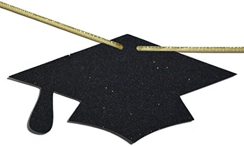 Eu terminei o sinal de faixa cursiva Gold Glitter, Garland de formatura, 2023 suprimentos de festa de pós -graduação