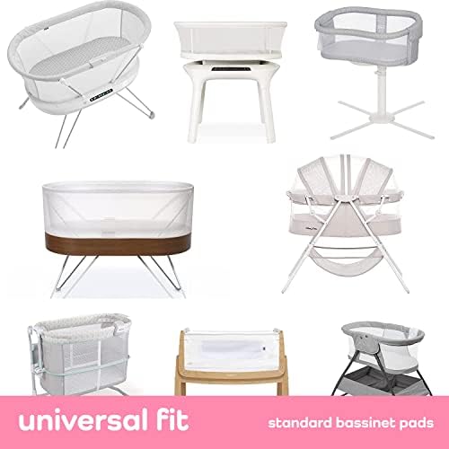 Lençóis de berço para menina, folha universal de Ultra-Soft para o Oval, retângulo e ampulheta tipos de bassinet colchão