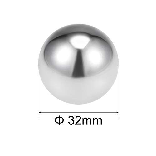 Bolas de rolamentos de 30 mm de UXCELL 304 Bolas de precisão de aço inoxidável G100