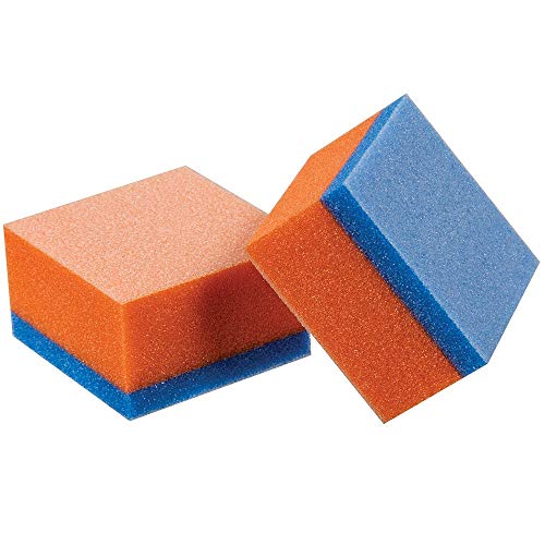 Mini Landing Block, especialista em coleção profissional, 100 areia laranja/180 azul, dois tons para lixar ideal de unhas,