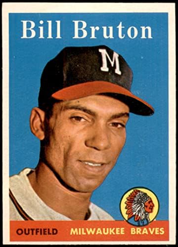 1958 Topps 355 Bill Bruton Milwaukee Braves Ex/Mt Braves