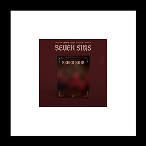 Drippin Seven Sins 3º Álbum único CD+POB+Photobook+PhotoCard+Retrato PhotoCard+Rastreamento selado
