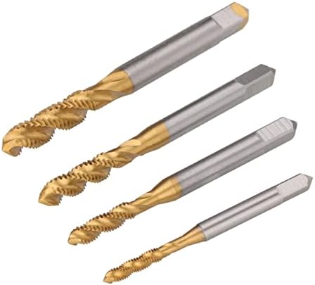 Mountain Men Auger Bit 4pcs Spiral Ponto Taps Conjunto M3 M4 M5 M6 HSS tocando rosca formando Torneira Bits de perfuração