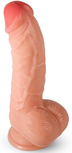 Dildo realista para iniciantes, efgove 7,4 Dildos adultos com forte copo de sucção para brincar com as mãos livres, brinquedos