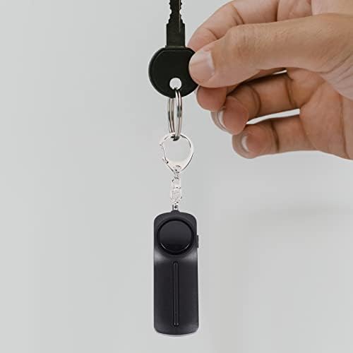 Keychain leve tendycoco para segurança de emergência LED CRIANÇAS BLACK SAFE ALDERS SOM ALARME COM SEGURANÇA MULHERES PESSOAL