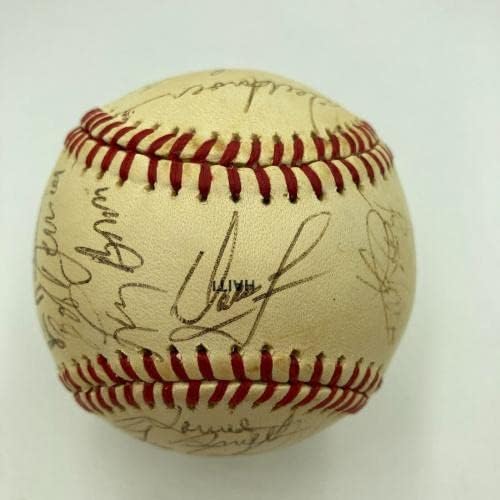 1980 A equipe da Philadelphia Phillies World Series Champs assinou beisebol com JSA CoA - Bolalls autografados