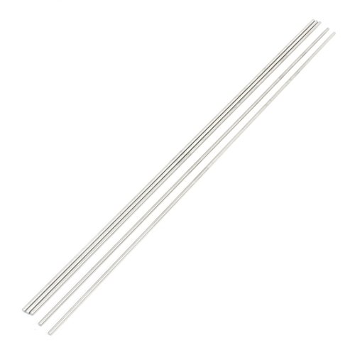 UXCELL 5 PCS 350mm x 3 mm de aço inoxidável barra de haste redonda para RC Model Airplane