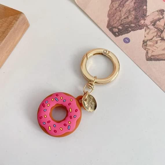 Donut Airtag Case com anel -chave