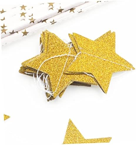 Upkoch papel decorações estrela guirlanda pendurada papel estrela -estrela papel estrela ornamento pendurado estrela guirlanda