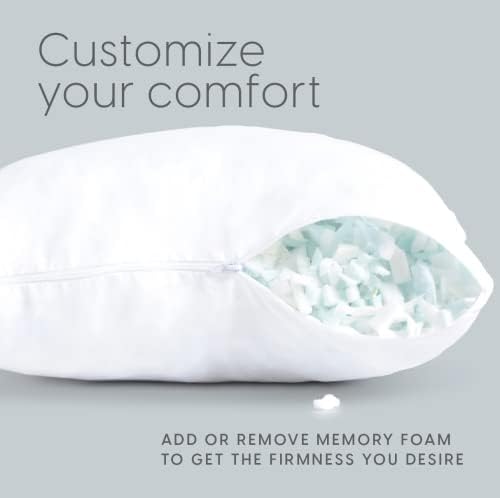 Milliard travesseiro insere a empresa de almofada de espuma de memória desfiada e travesseiro decorativo de sofá decorativo mais suporte de longa duração do que travesseiros regulares