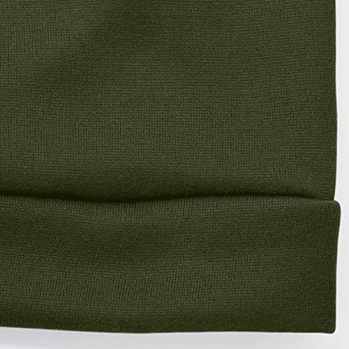 Túnica de manga longa para tendências confortáveis ​​de tendências de túnicas mais túnicas de algodão solar de algodão macio de gola alta